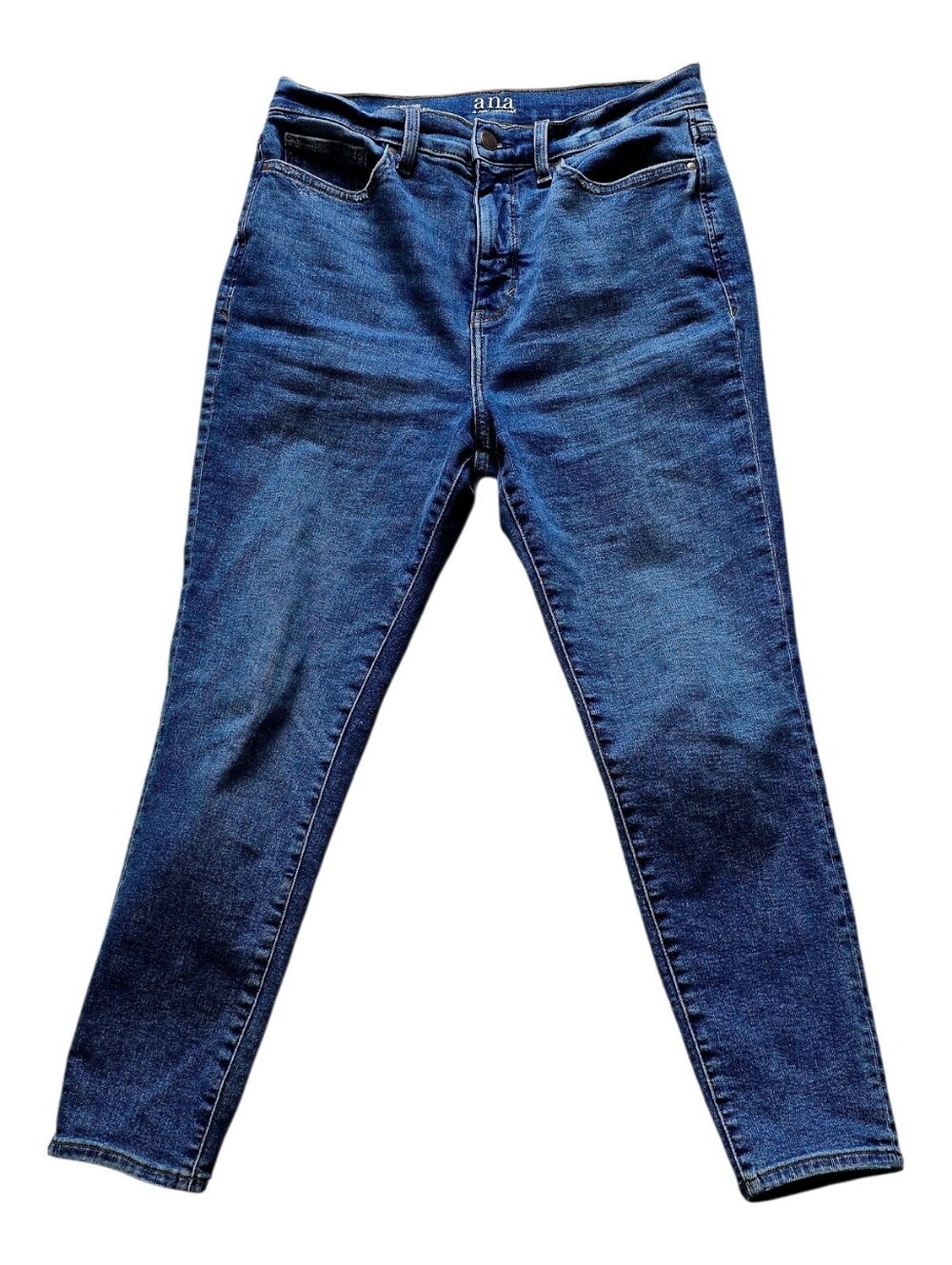 Like New a.n.a Women's Dark Blue High Rise Skinny Ankle Jeans 10